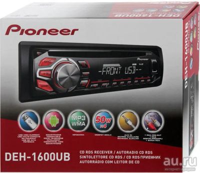 Лот: 17010989. Фото: 1. магнитола pioneer deh-1600ub. Автомагнитолы