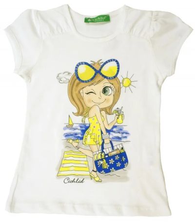 Лот: 8034699. Фото: 1. Футболка для девочки р. 104 Cichlid. Футболки, поло, топы, лонгсливы