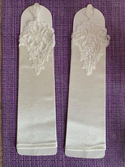 Лот: 19214118. Фото: 1. Свадебные перчатки (митенки). Перчатки