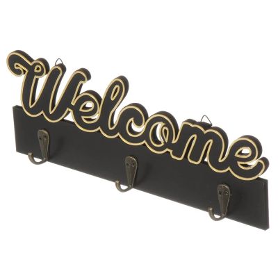 Лот: 24426306. Фото: 1. Ключница Welcome, 29.5х10.5 см... Крючки, вешалки