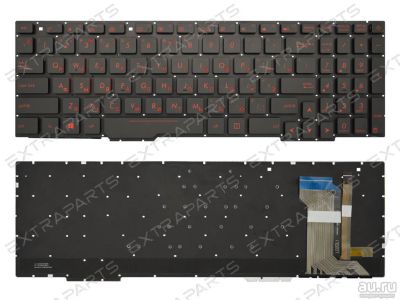 Лот: 16347661. Фото: 1. Клавиатура Asus FX553V черная... Клавиатуры для ноутбуков