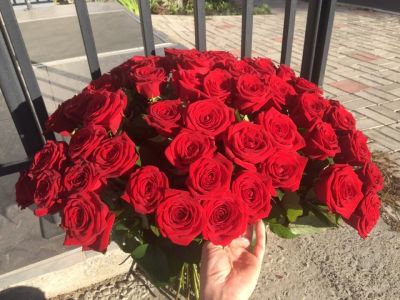 Лот: 12238461. Фото: 1. Роза Эквадор 40 см от 80р. / Чем... Свежие цветы