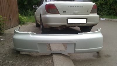 Лот: 5005435. Фото: 1. бампер задний subaru impreza. Кузов
