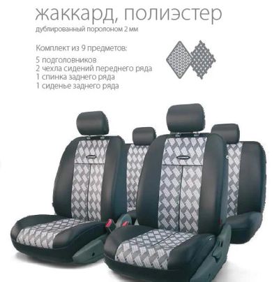 Лот: 6957343. Фото: 1. Автомобильные чехлы полиэстер... Чехлы, коврики, оплетки руля