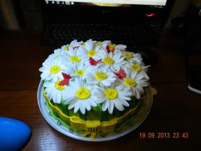 Лот: 6065428. Фото: 1. ТОРТ Букет Ромашек 2. Торты, пирожные