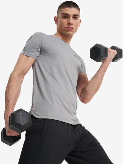 Лот: 24657029. Фото: 1. Футболка мужская Athlex, Серый. Другое (спортивная одежда)