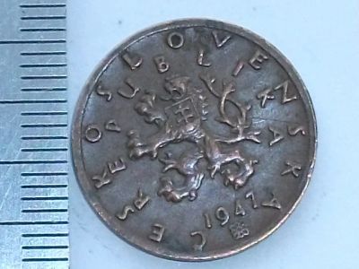 Лот: 7779342. Фото: 1. Монета 50 геллер Чехословакия... Европа