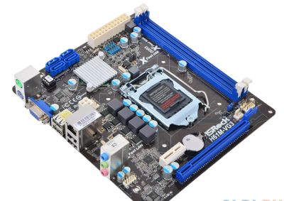 Лот: 20127124. Фото: 1. Материнская плата ASRock H61M-VG3... Материнские платы