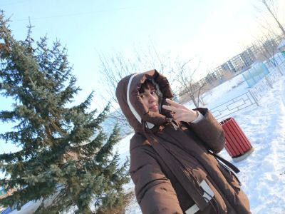 Лот: 25856566. Фото: 1. куртка пуховик коричневая. Верхняя одежда