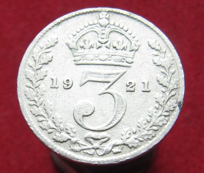 Лот: 15806463. Фото: 1. Серебро. Великобритания 3 пенса... Остальные страны