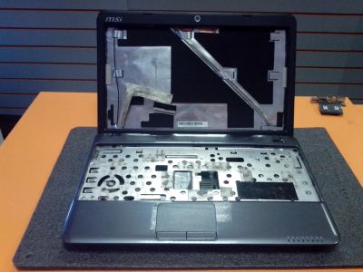 Лот: 9876107. Фото: 1. Корпус для ноутбука msi u210 ms-1241. Корпуса, блоки питания