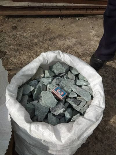 Лот: 11542962. Фото: 1. Жадеит камень для бани, фракция... Банные принадлежности