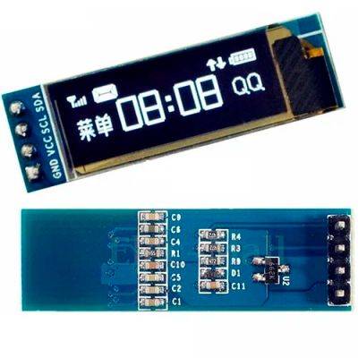 Лот: 17511331. Фото: 1. Дисплей OLED 0.91 белый (I2C). Микроконтроллеры