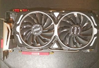 Лот: 15211280. Фото: 1. MSI GeForce GTX1070, 8G Armor... Видеокарты