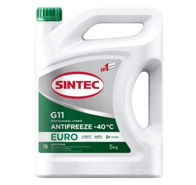 Лот: 25810102. Фото: 1. Антифриз Sintec Euro G11 зеленый... Масла, жидкости