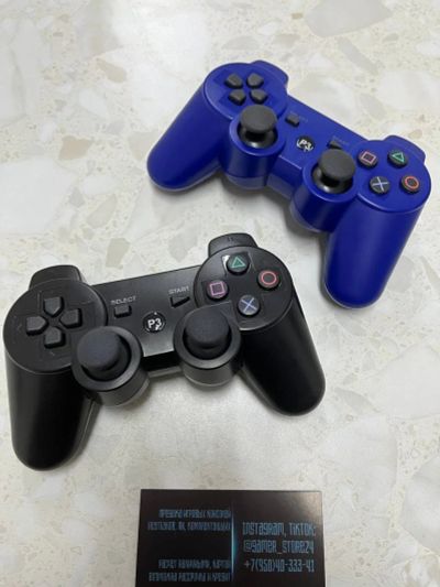 Лот: 18227429. Фото: 1. ДВА геймпада Dualshock 3 для Sony... Аксессуары для игровых приставок, консолей, геймпады