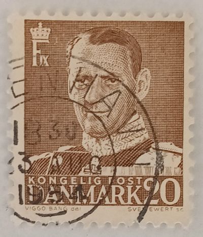 Лот: 25257693. Фото: 1. Марки_Дании, Стандарт, 20 эре... Марки