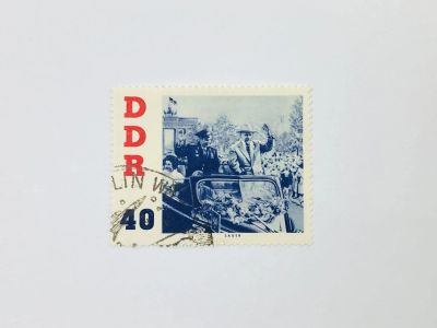 Лот: 23594133. Фото: 1. Визит космонавтов. Титов и Ульбрихт... Марки