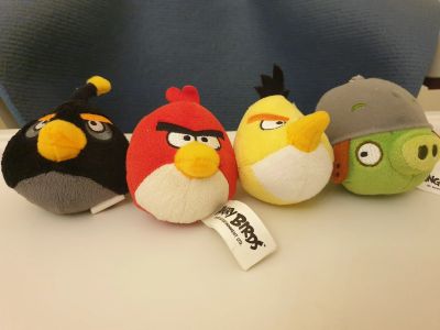 Лот: 16838633. Фото: 1. Мягкие брелоки Angry Birds. Мягкие