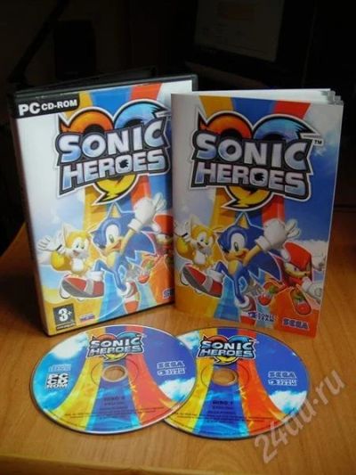 Лот: 306372. Фото: 1. Sonic Heroes (лицензия! 2 CD в... Игры для ПК