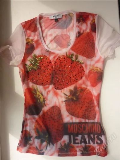 Лот: 1847096. Фото: 1. Футболка MOSCHINO jeans. Футболки, топы и майки