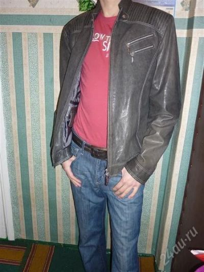 Лот: 753074. Фото: 1. Супер стильная кожаная куртка... Верхняя одежда