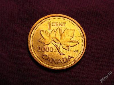 Лот: 2457086. Фото: 1. 1 цент Канада 2000. Америка
