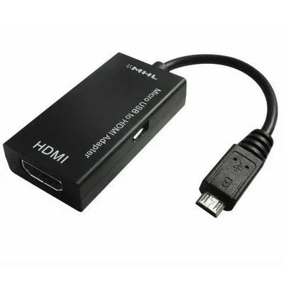 Лот: 11303445. Фото: 1. Кабель Адаптер MHL micro to HDMI... Дата-кабели, переходники