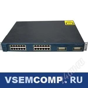 Лот: 110117. Фото: 1. Cisco catalyst 3500 XL P/N: WS-C3524-PWR-XL-EN. Маршрутизаторы (роутеры)