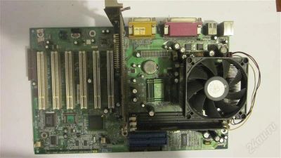 Лот: 2136740. Фото: 1. EPoX EP-3PTA + Celeron 1300... Материнские платы