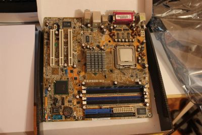 Лот: 3245280. Фото: 1. Комплект Intel Pentium4 630 (3ghz... Материнские платы