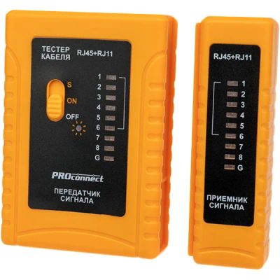 Лот: 24511613. Фото: 1. Тестер кабеля Proconnect RJ-45... Ручной инструмент