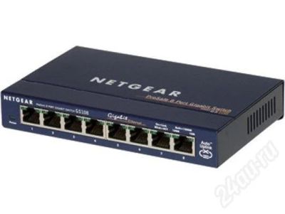 Лот: 308385. Фото: 1. NetGear ProSafe 8 Port Gigabit... Маршрутизаторы (роутеры)