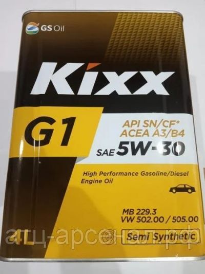 Лот: 16256953. Фото: 1. KIXX G1 5W30 A3\B4 4л. п\с. Масла, жидкости