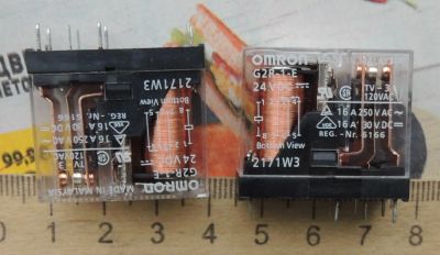 Лот: 19936907. Фото: 1. Реле электромагнитное Omron G2R-1-E-24VDC... Реле, тумблеры, переключатели