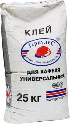 Лот: 3283336. Фото: 1. клей для кафеля "геркулес" универсал... Смеси, шпатлевки, цемент