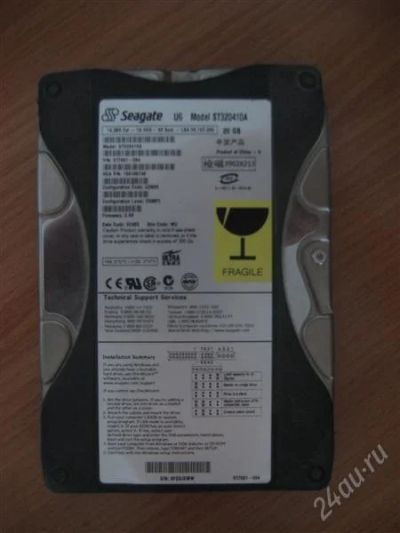 Лот: 1867488. Фото: 1. Жесткий диск Seagate ST320410A... Жёсткие диски (HDD)