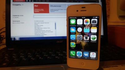Лот: 6856772. Фото: 1. IPhone 4s 16Gb. Смартфоны
