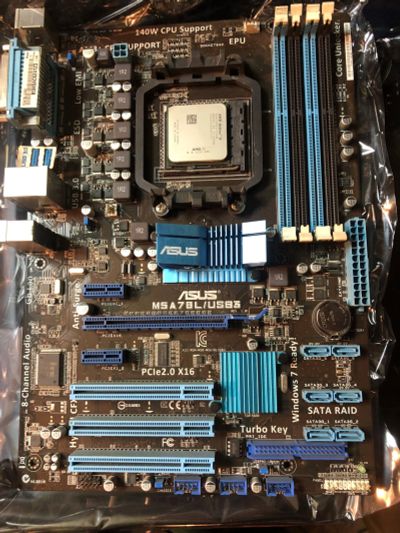 Лот: 15658432. Фото: 1. Материнская плата ASUS M5A78L... Материнские платы