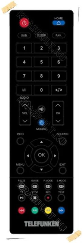 Лот: 16105472. Фото: 1. Пульт TELEFUNKEN TF-LED40S04T2S... Пульты ДУ