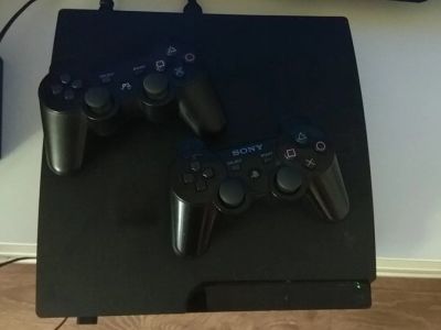 Лот: 16549826. Фото: 1. Playstation 3 slim ps3 320gb 2... Игровые приставки, консоли