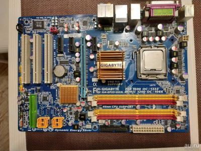 Лот: 12725633. Фото: 1. Материнская плата Gigabyte - 775... Материнские платы