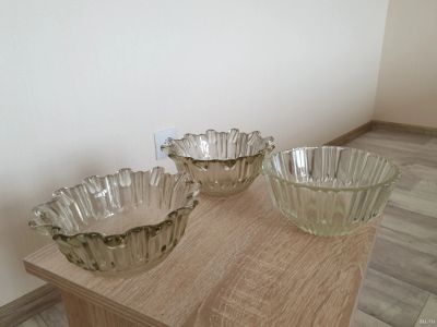 Лот: 13605087. Фото: 1. Салатник, стекло - 3 шт. Тарелки, блюда, салатники