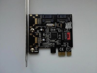 Лот: 4837028. Фото: 1. Контроллер PCI-Ex1, SATA-II 300... Платы расширения, контроллеры, доп. порты