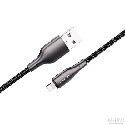 Лот: 17547325. Фото: 1. USB кабель iPhone Lightning Borofone... Дата-кабели, переходники