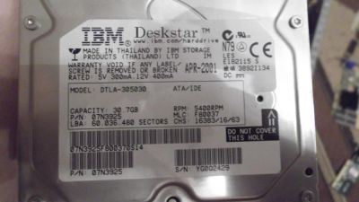 Лот: 5434379. Фото: 1. IBM DTLA-305030 30gb. Жёсткие диски (HDD)