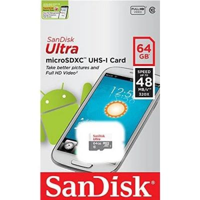 Лот: 6579026. Фото: 1. Карта памяти microSD XC 64 GB... Карты памяти