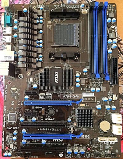 Лот: 19630336. Фото: 1. Материнская плата MSI 970A-G46... Материнские платы