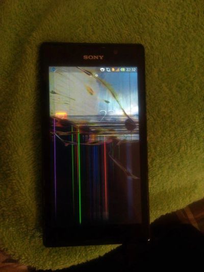 Лот: 8738496. Фото: 1. Sony Xperia C C2305 (разбит дисплей... Смартфоны