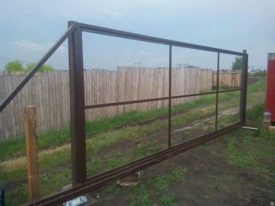 Лот: 17000354. Фото: 1. Откатные ворота "Каркас". Ворота, заборы, шлагбаумы